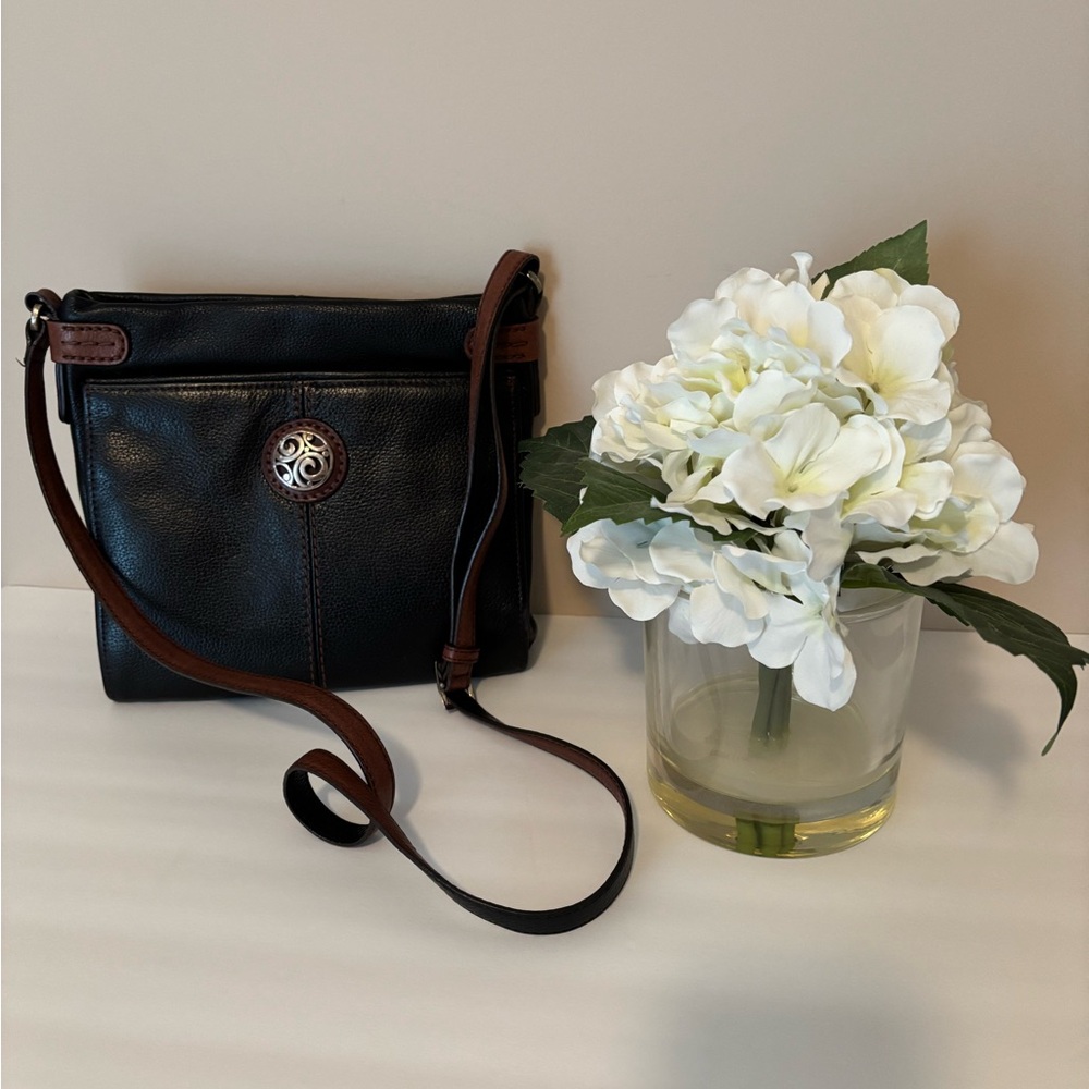 Brighton London Groove leather organizer crossbody bag.